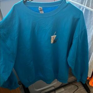 Blue Graphic Sweatshirt